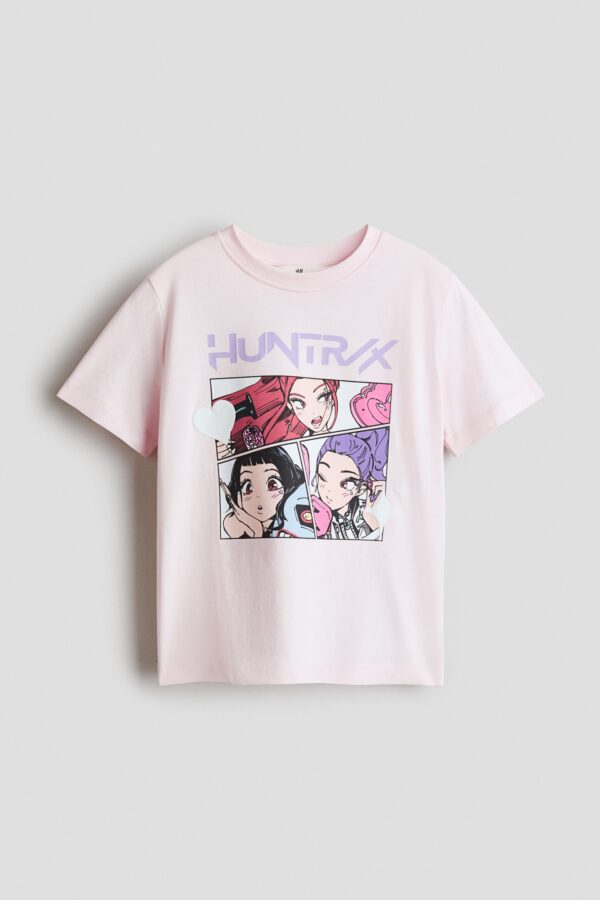 Camiseta de algodón con motivo estampado